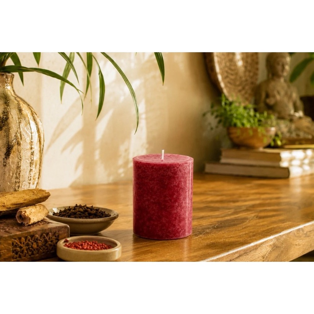 Two Pier 1 Asian Spice® 3x4 Solid Pillar Candles